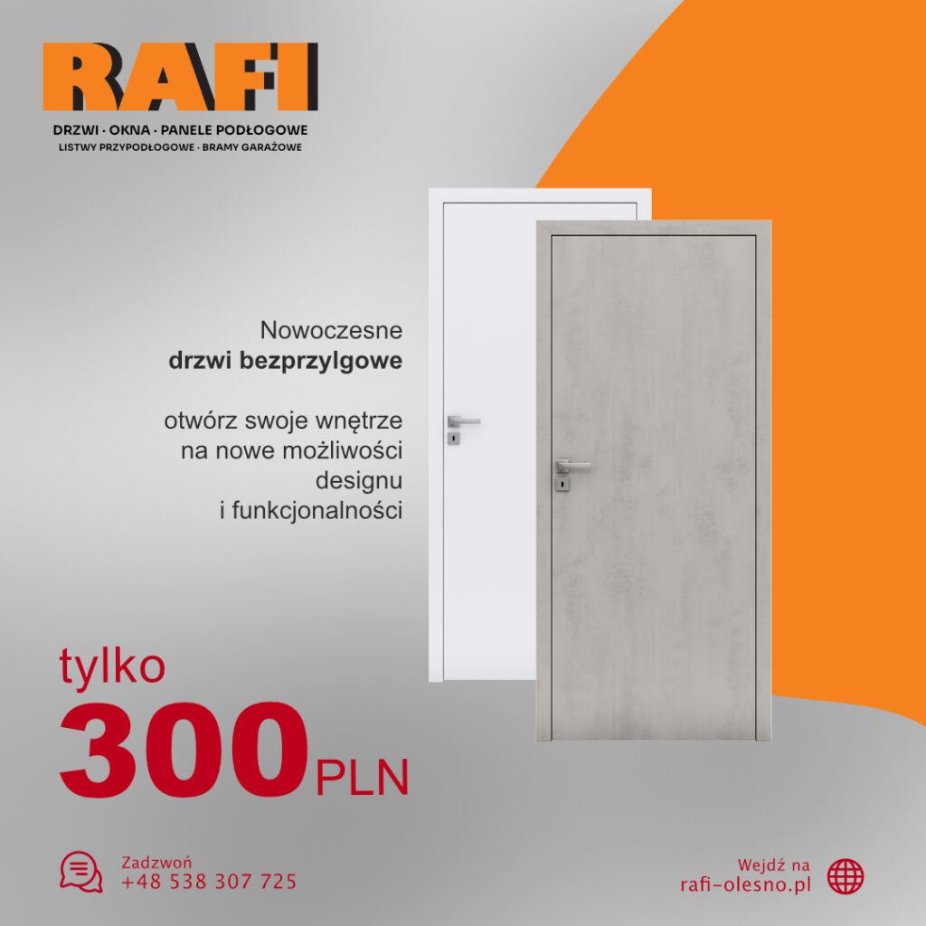 Drzwi bezprzylgowe marki Vasco w kolorze Cashmere Nowoczesne drzwi wewnętrzne, bezprzylgowe kupisz online, odbierzesz w Lublińcu