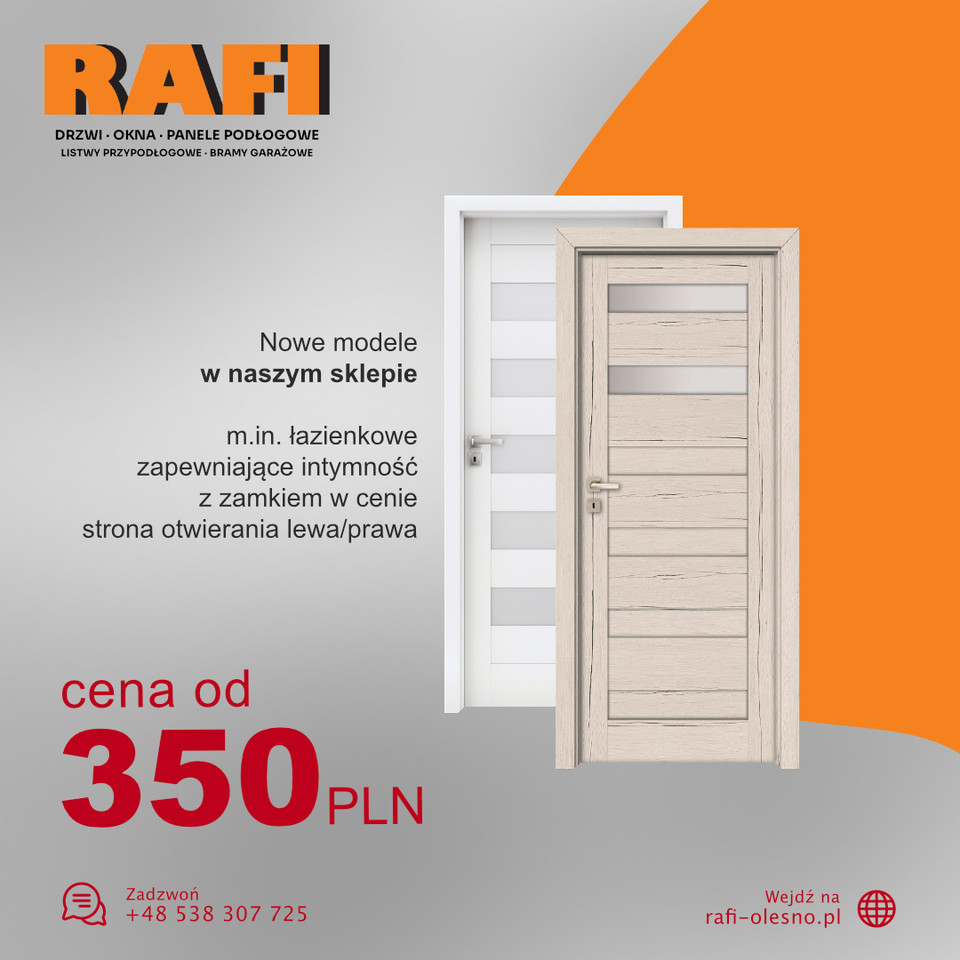 Nowe drzwi wewnętrzne w naszym sklepie w Lublińcu
