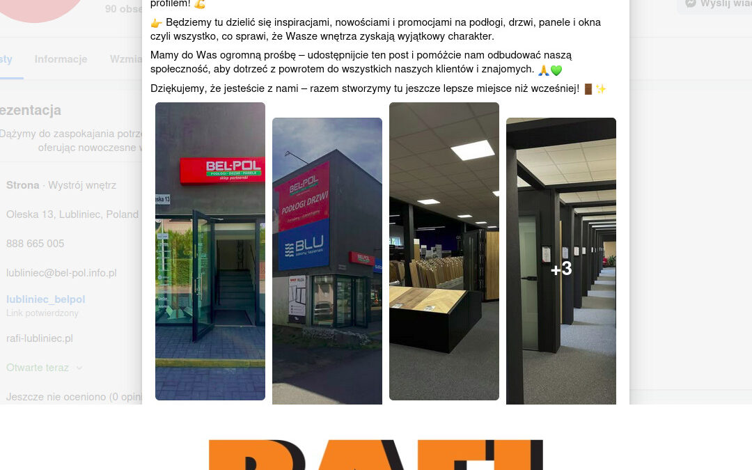 Nasz nowy profil firmowy dla BEL-POL Lubliniec