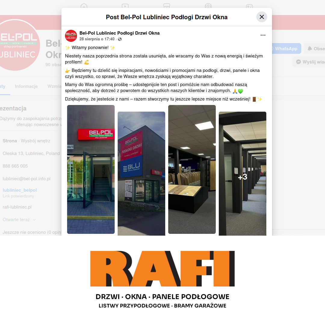 Nasz nowy profil firmowy dla BEL-POL Lubliniec